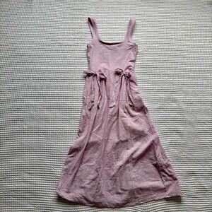 NWT Aerie "At The Barre" Maxi Dress Balletcore Dusty Rose: Size XS